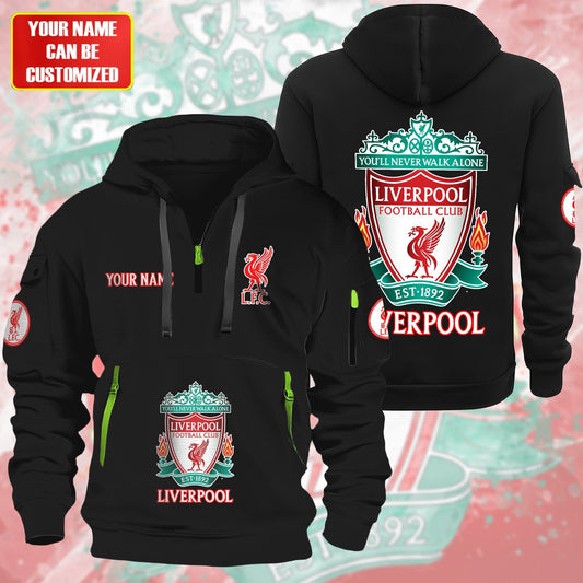 Personalized Liverpool F.C Zip-Hoodie Cotton Jacket P280804