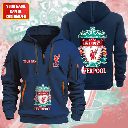 Personalized Liverpool F.C Zip-Hoodie Cotton Jacket P280804