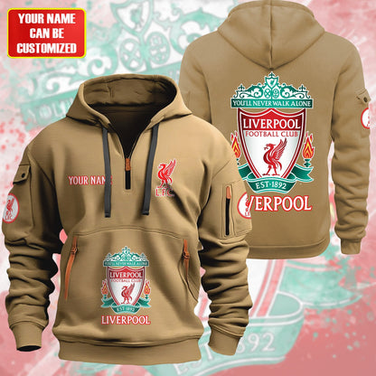 Personalized Liverpool F.C Zip-Hoodie Cotton Jacket P280804