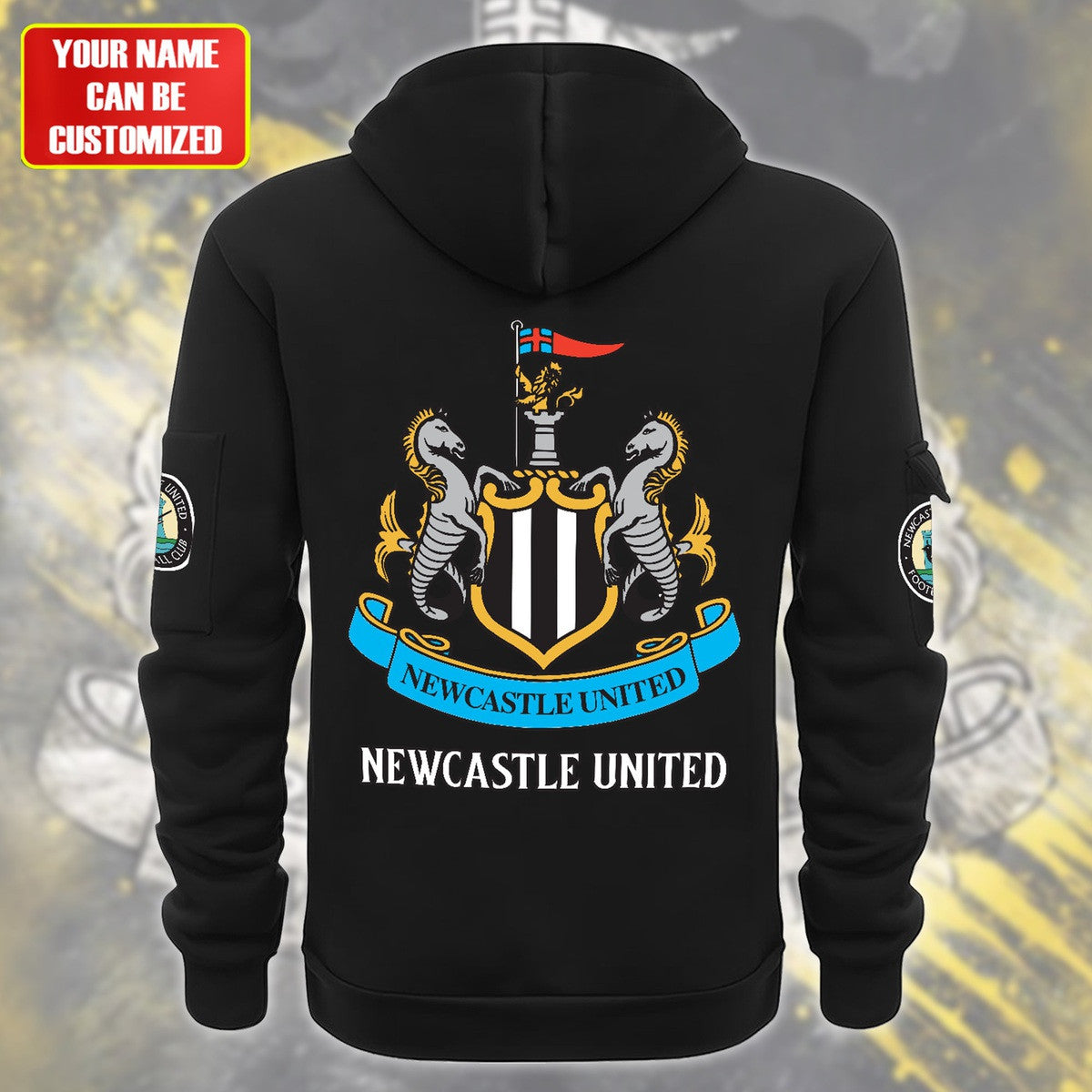 Personalized Newcastle United F.C Zip-Hoodie Cotton Jacket P280805