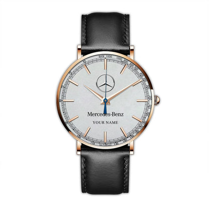 Personalized Merc Luxury Quartz Leather Watch P270801