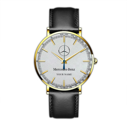 Personalized Merc Luxury Quartz Leather Watch P270801