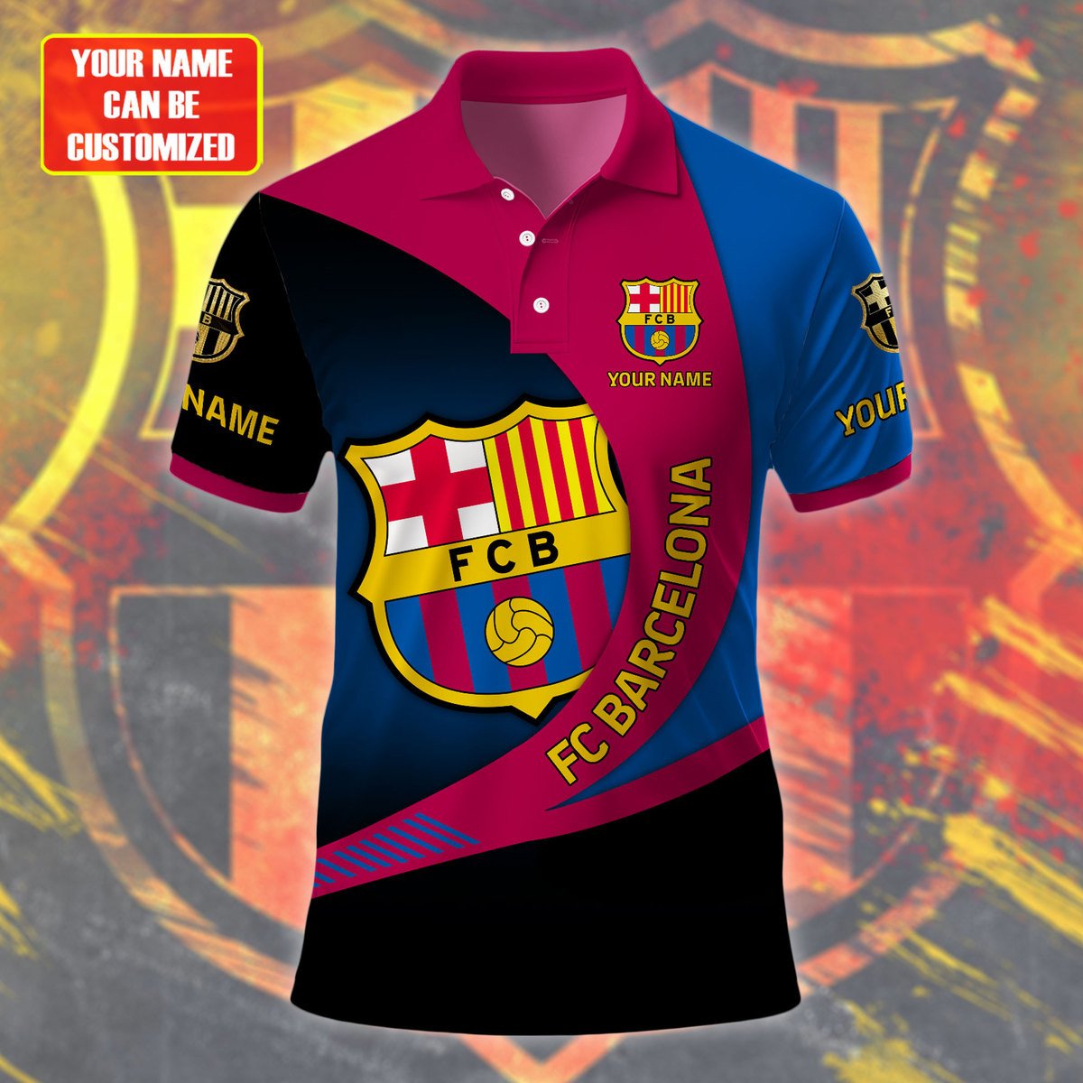 Personalized Barça 3D Full Printing Set , Barça Shirt ,Barça Shirt , Hoodie , Short ,Polo ,hawaii , ... QB260801