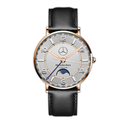 Personalized Merc Luxury Quartz Leather Watch P270802