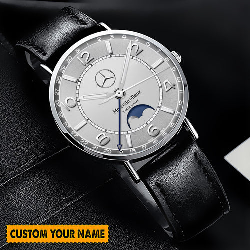 Personalized Merc Luxury Quartz Leather Watch P270802