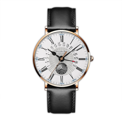 Personalized Merc - Benz Luxury Quartz Leather Watch QB280807