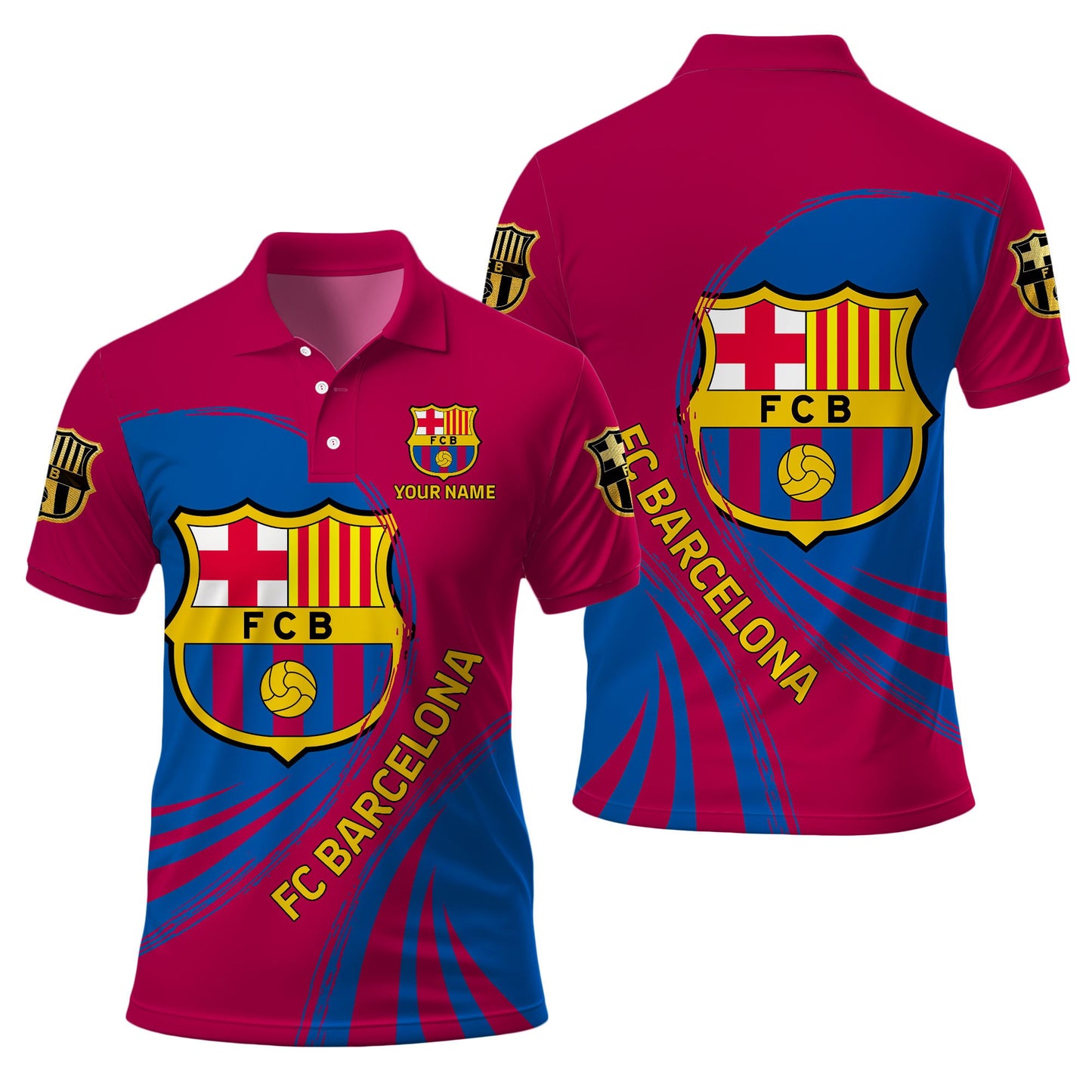 Personalized Barça 3D Full Printing Set , Barça Shirt ,Barça Shirt , Hoodie , Short ,Polo ,hawaii , ... QB290801