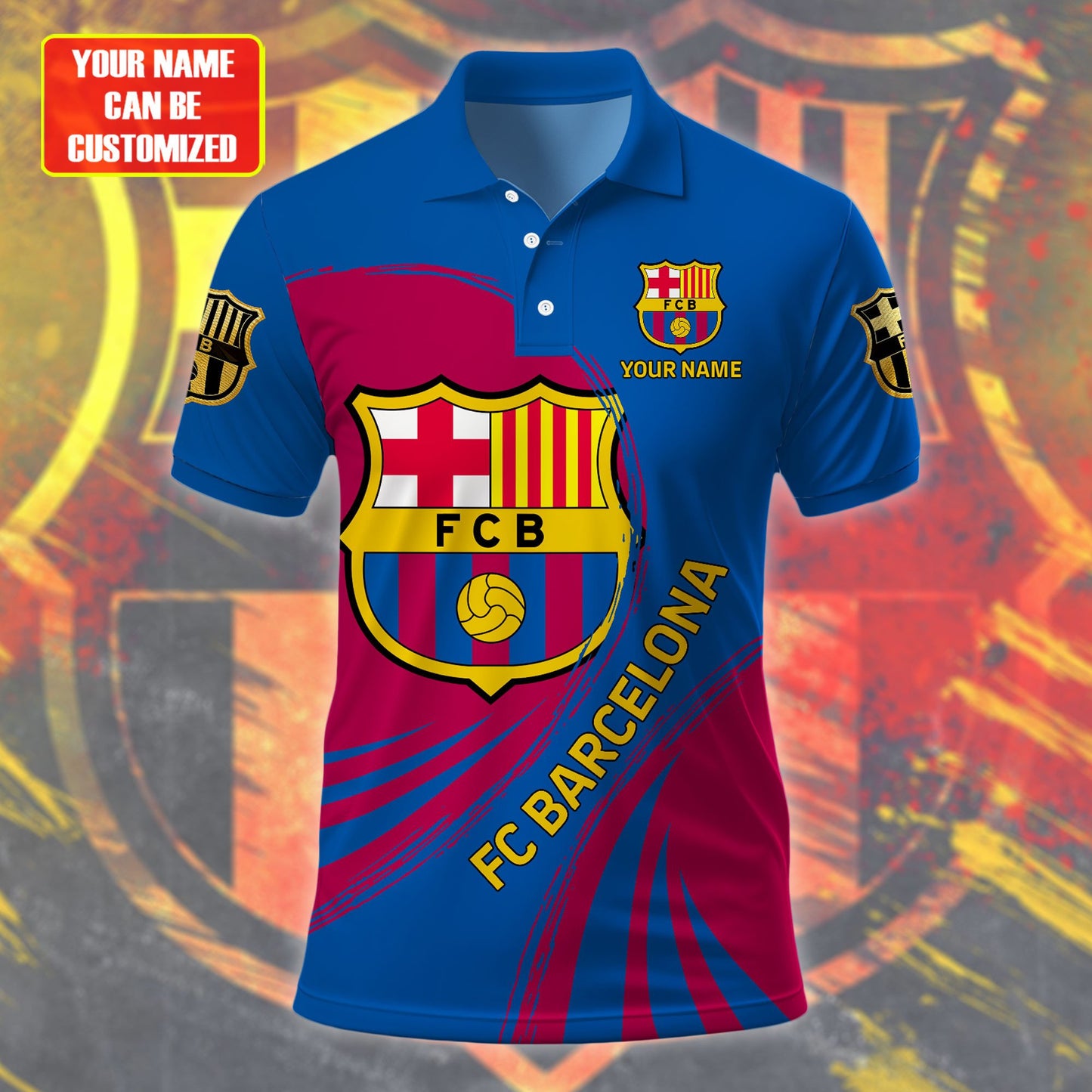 Personalized Barça 3D Full Printing Set , Barça Shirt ,Barça Shirt , Hoodie , Short ,Polo ,hawaii , ... QB290801