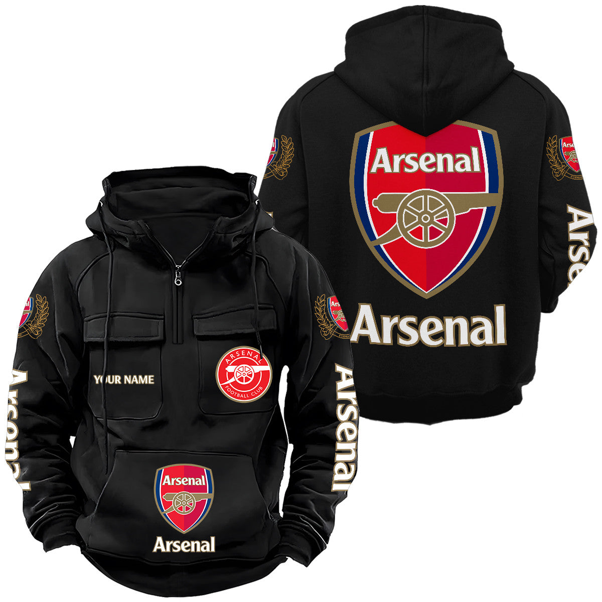 Personalized Arsenal Retro Cotton Hoodie QB280801