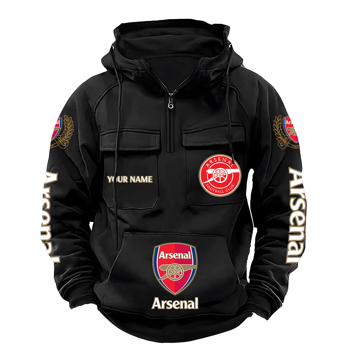 Personalized Arsenal Retro Cotton Hoodie QB280801