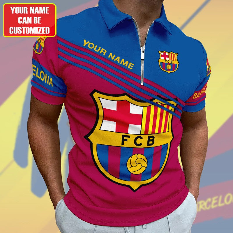 Personalized Barcelona FC 3D Full Printing Set , Barcelona FC Shirt , Barcelona FC Set , Zipper Polo, Hoodie , Short , Polo , hawaii , ... P280804