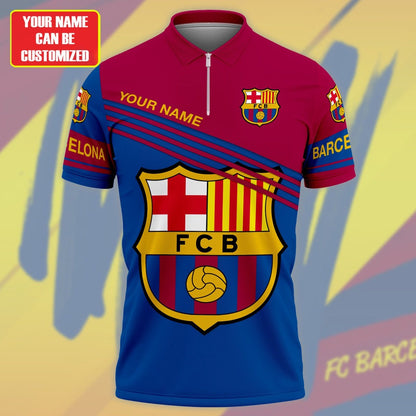 Personalized Barcelona FC 3D Full Printing Set , Barcelona FC Shirt , Barcelona FC Set , Zipper Polo, Hoodie , Short , Polo , hawaii , ... P280804