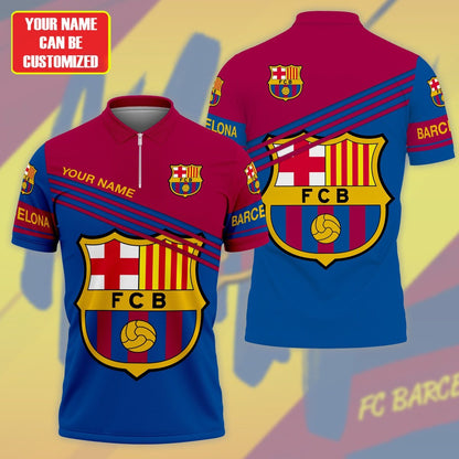 Personalized Barcelona FC 3D Full Printing Set , Barcelona FC Shirt , Barcelona FC Set , Zipper Polo, Hoodie , Short , Polo , hawaii , ... P280804