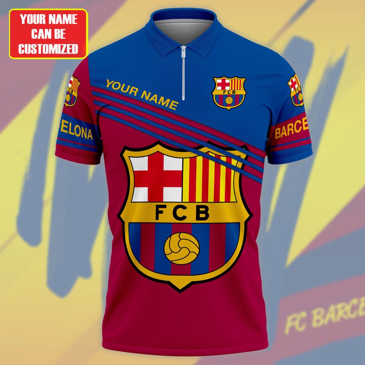Personalized Barcelona FC 3D Full Printing Set , Barcelona FC Shirt , Barcelona FC Set , Zipper Polo, Hoodie , Short , Polo , hawaii , ... P280804