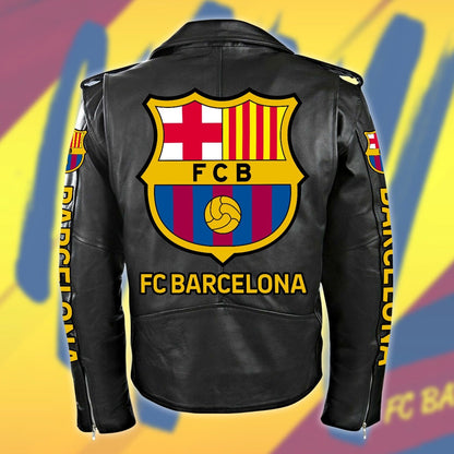 Barcelona Zipper Vintage Leather Jacket S290801