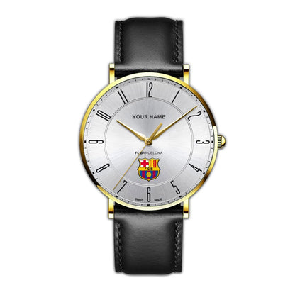 Personalized Barca Q2 Luxury Quartz Leather Watch Q230805