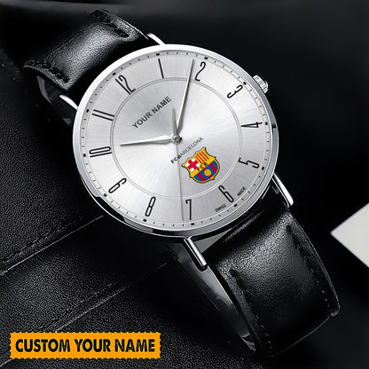 Personalized Barca Q2 Luxury Quartz Leather Watch Q230805