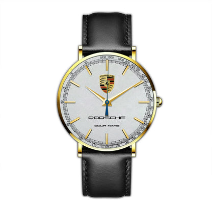 Personalized Pors Luxury Quartz Leather Watch P300801