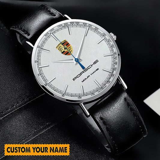 Personalized Pors Luxury Quartz Leather Watch P300801