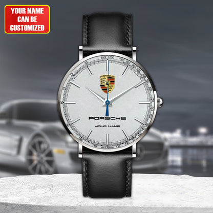 Personalized Pors Luxury Quartz Leather Watch P300801
