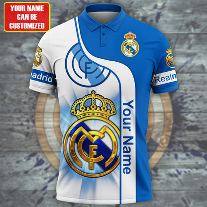Personalized Real Madrid 3D Full Printing Set , Real Madrid Shirt , Hoodie , Short , Polo ,hawaii QB300801