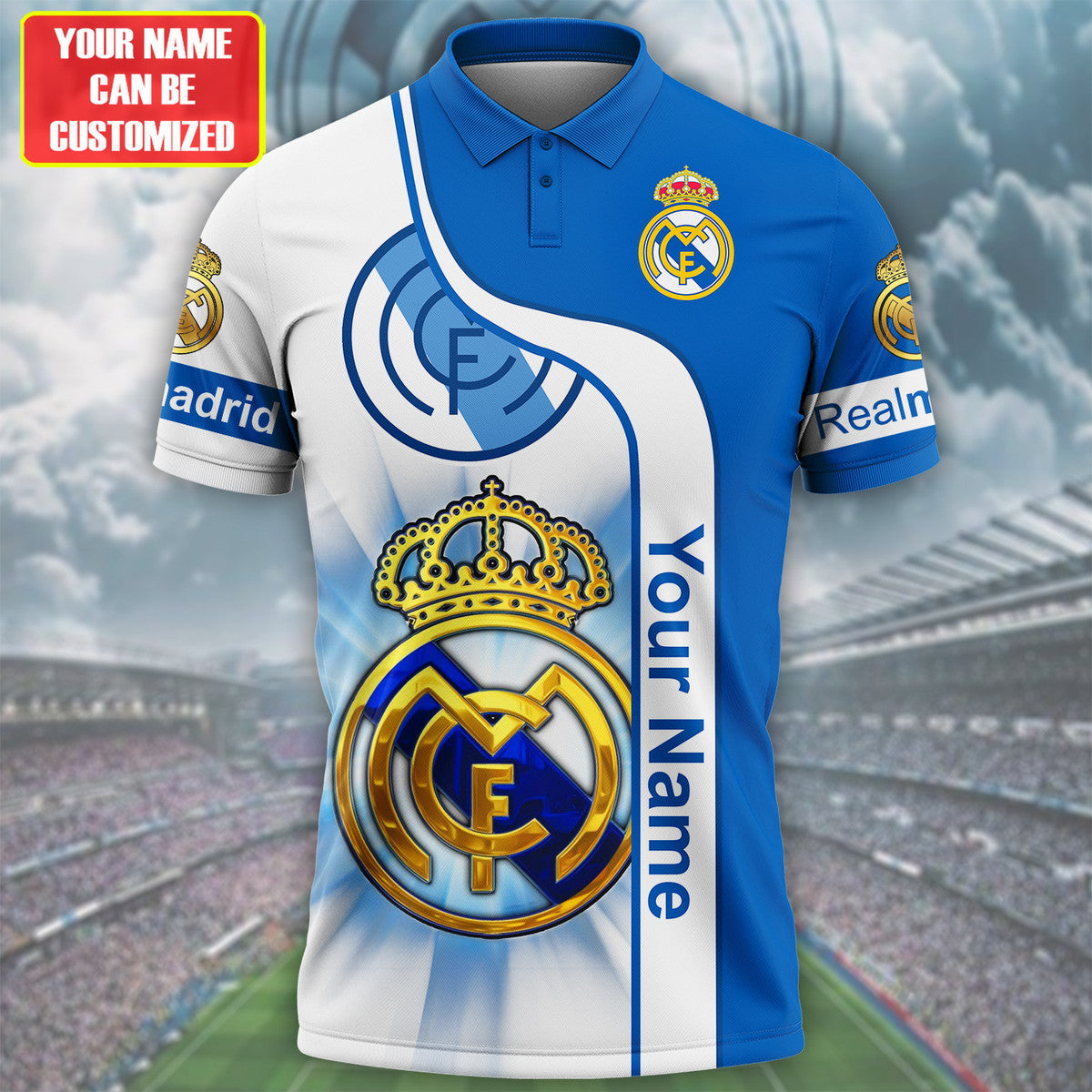 Personalized Real Madrid 3D Full Printing Set , Real Madrid Shirt , Hoodie , Short , Polo ,hawaii QB300801