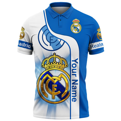 Personalized Real Madrid 3D Full Printing Set , Real Madrid Shirt , Hoodie , Short , Polo ,hawaii QB300801