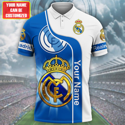 Personalized Real Madrid 3D Full Printing Set , Real Madrid Shirt , Hoodie , Short , Polo ,hawaii QB300801