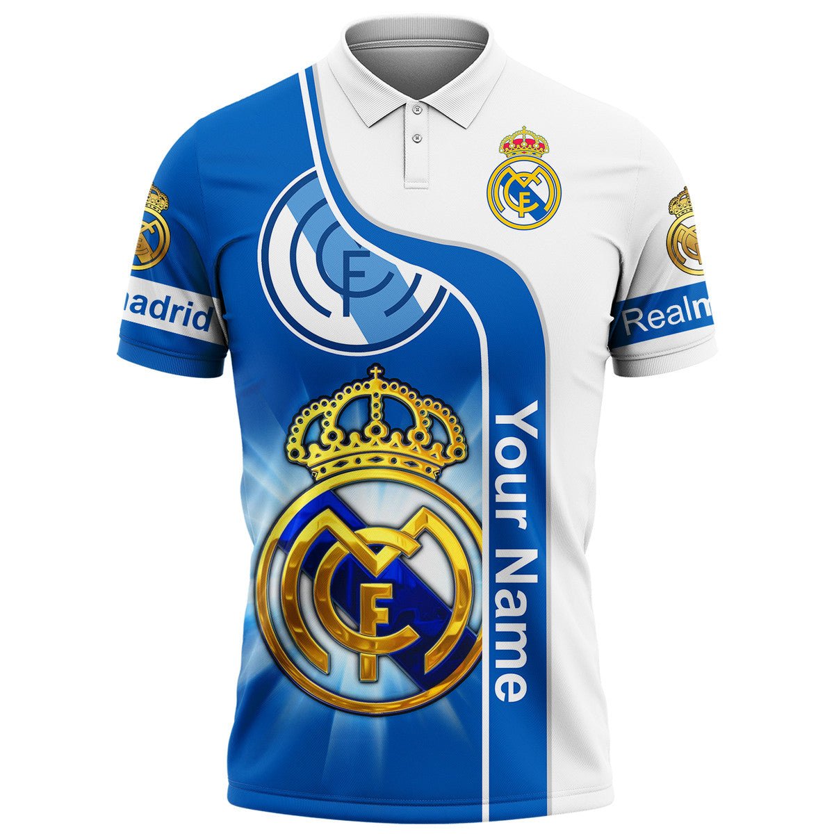 Personalized Real Madrid 3D Full Printing Set , Real Madrid Shirt , Hoodie , Short , Polo ,hawaii QB300801