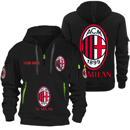 Personalized AC Milan F.C Zip-Hoodie Cotton Jacket QB040901