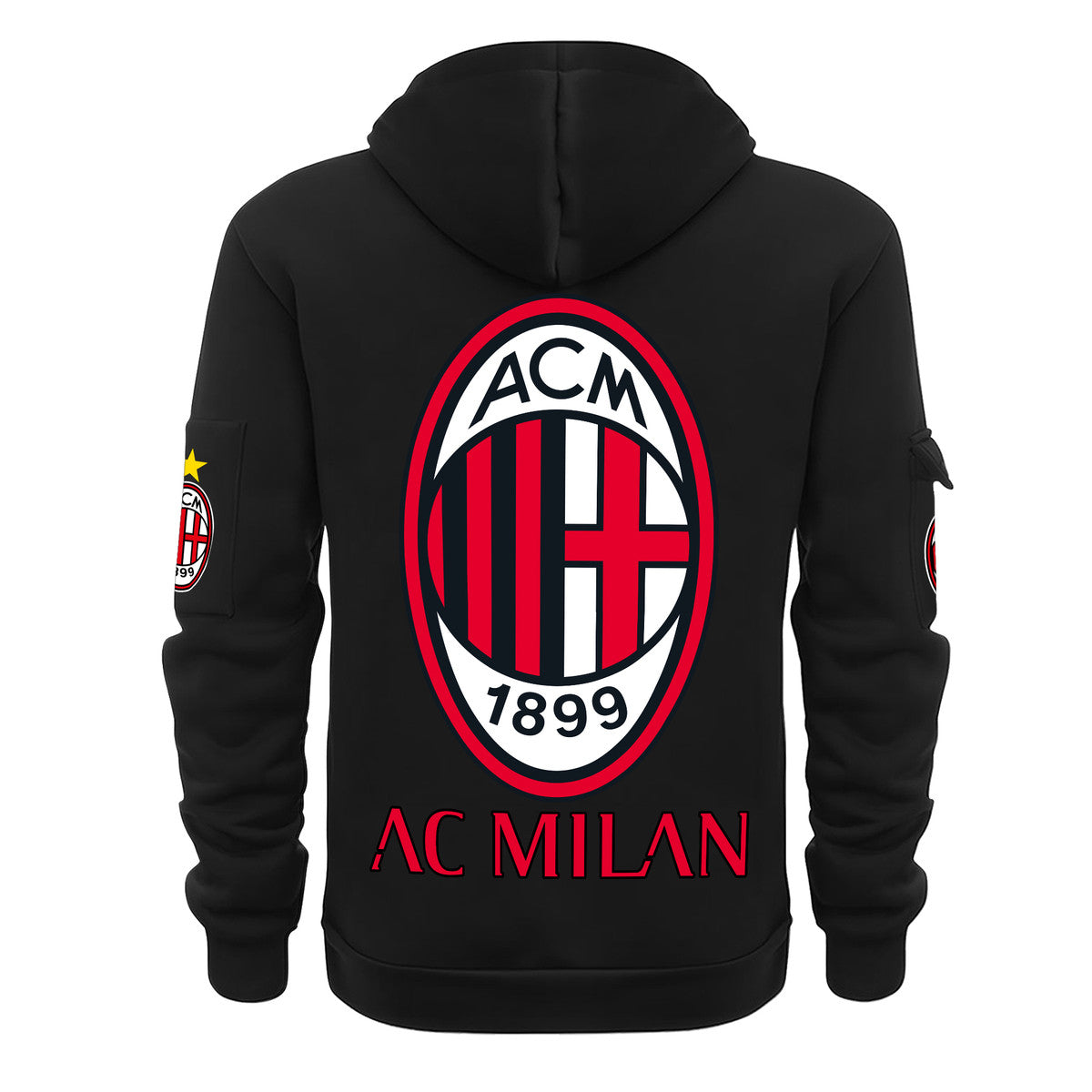 Personalized AC Milan F.C Zip-Hoodie Cotton Jacket QB040901