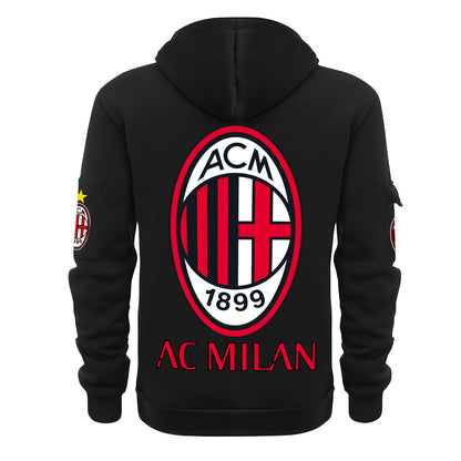 Personalized AC Milan F.C Zip-Hoodie Cotton Jacket QB040901
