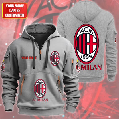 Personalized AC Milan F.C Zip-Hoodie Cotton Jacket QB040901