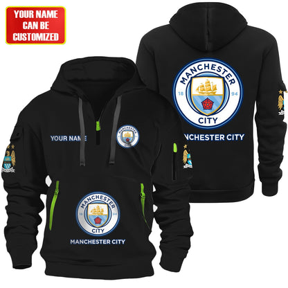 Personalized Manchester City F.C Zip-Hoodie Cotton Jacket QB300805