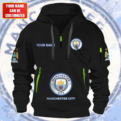 Personalized Manchester City F.C Zip-Hoodie Cotton Jacket QB300805