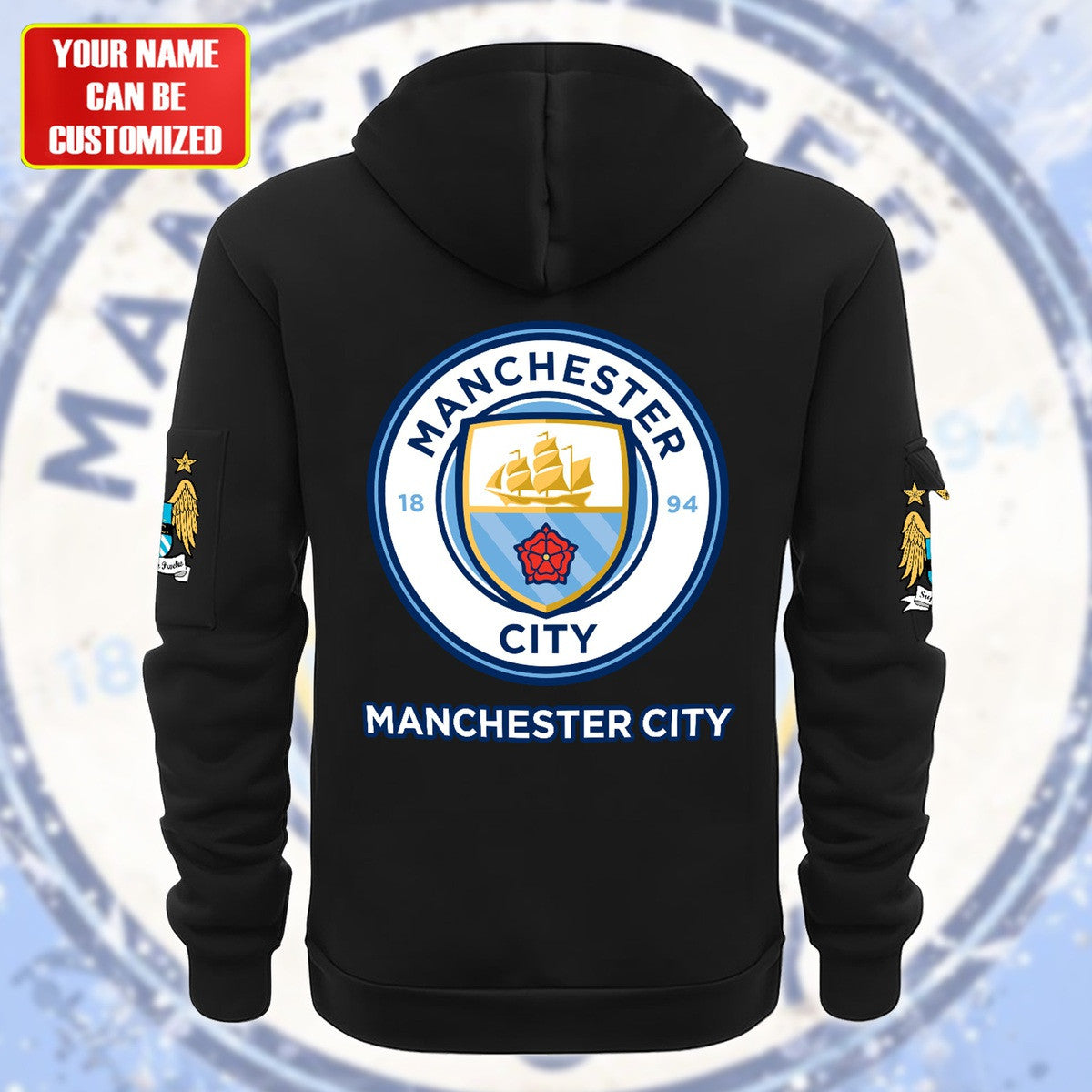 Personalized Manchester City F.C Zip-Hoodie Cotton Jacket QB300805