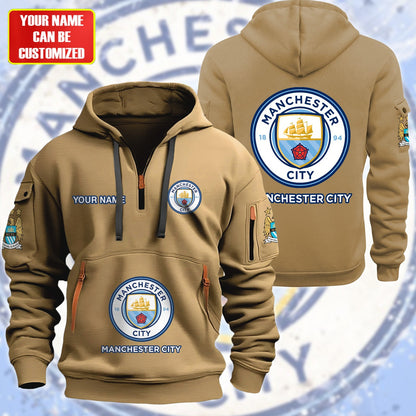 Personalized Manchester City F.C Zip-Hoodie Cotton Jacket QB300805