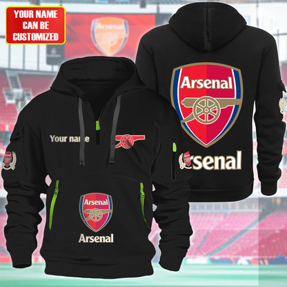 Personalized Arsenal F.C Zip-Hoodie Cotton Jacket QB040906