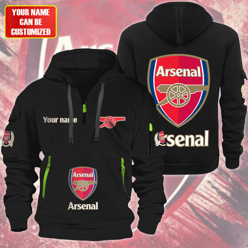 Personalized Arsenal F.C Zip-Hoodie Cotton Jacket QB040906