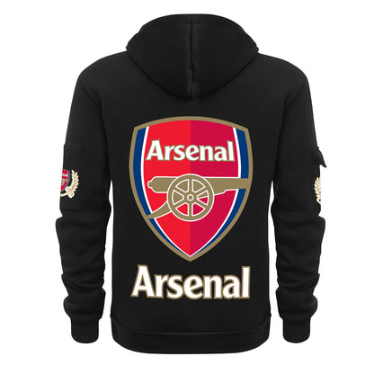 Personalized Arsenal F.C Zip-Hoodie Cotton Jacket QB040906