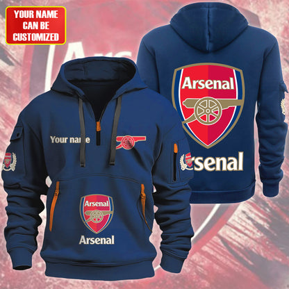 Personalized Arsenal F.C Zip-Hoodie Cotton Jacket QB040906