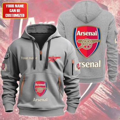 Personalized Arsenal F.C Zip-Hoodie Cotton Jacket QB040906