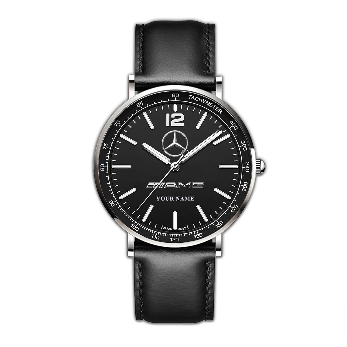 Personalized Merc AMG Luxury Quartz Leather Watch QB040906