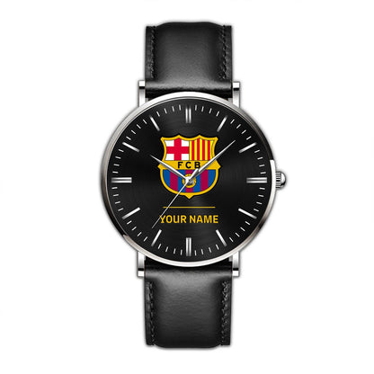 Personalized Barca Q3 Luxury Quartz Leather Watch Q040905