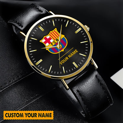 Personalized Barca Q3 Luxury Quartz Leather Watch Q040905