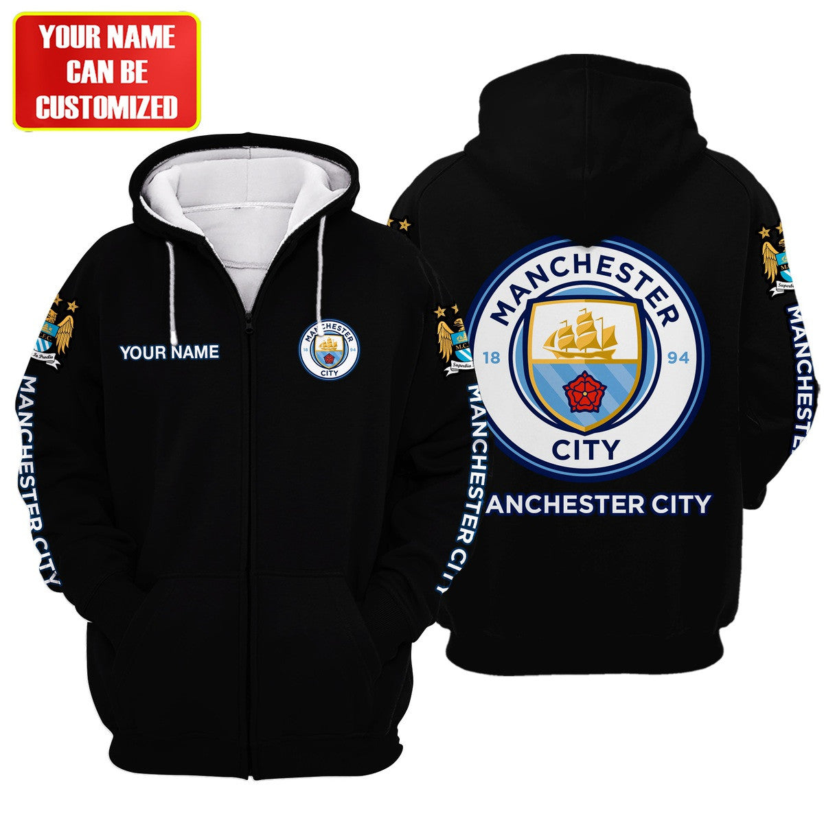 Personalized Manchester City Fleece 3D All Over Printed Unisex Shirt S040906