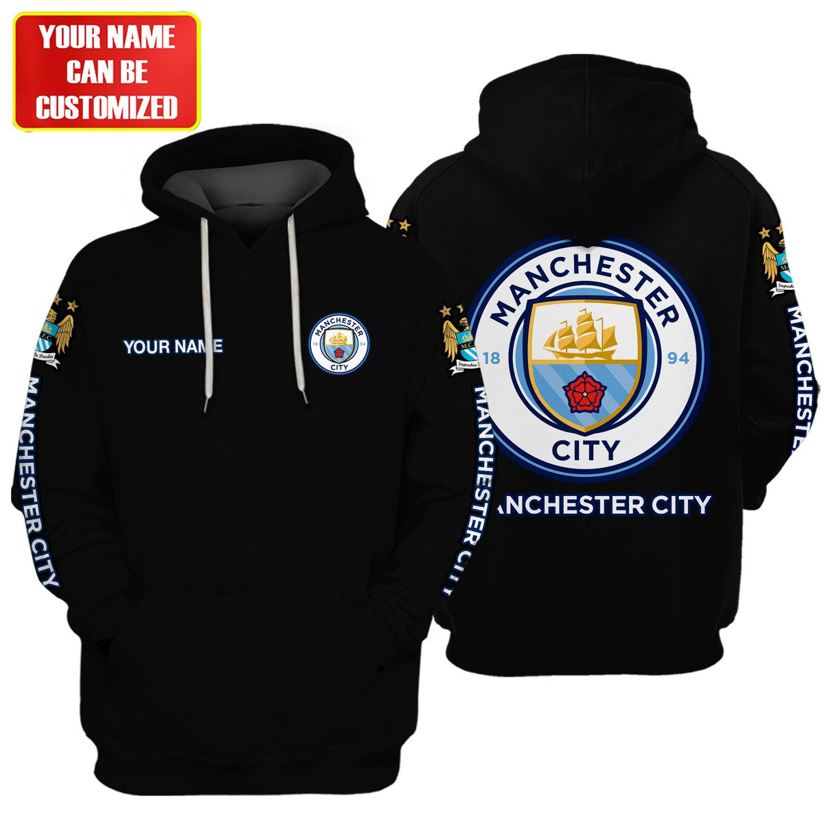 Personalized Manchester City Fleece 3D All Over Printed Unisex Shirt S040906