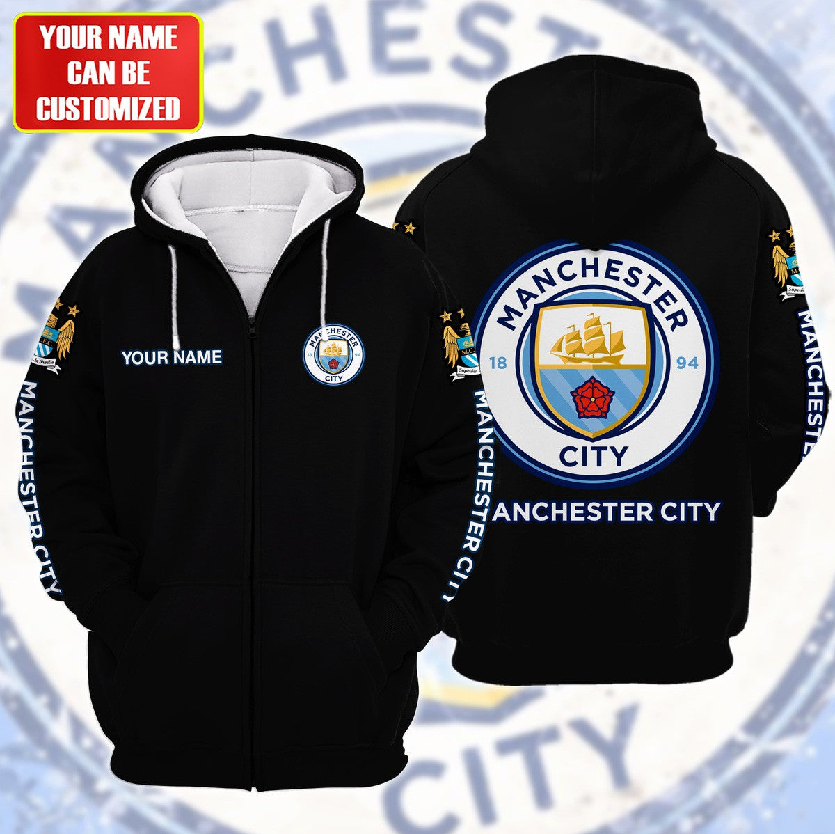 Personalized Manchester City Fleece 3D All Over Printed Unisex Shirt S040906
