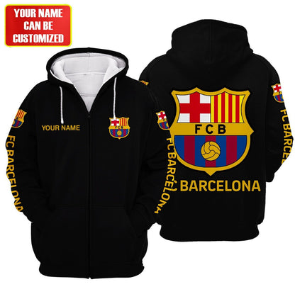 Personalized Barça Fleece 3D All Over Printed Unisex Shirt S040908