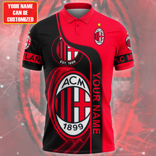 Personalized AC Milan 3D Full Printing Set , AC Milan Shirt , Hoodie , Short , Polo ,hawaii S050908